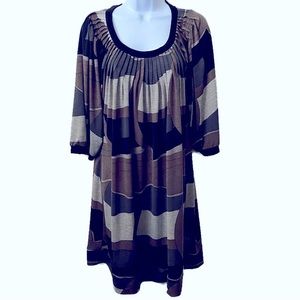 Rabbit Designs, Vintage, Camo-like Print Dress